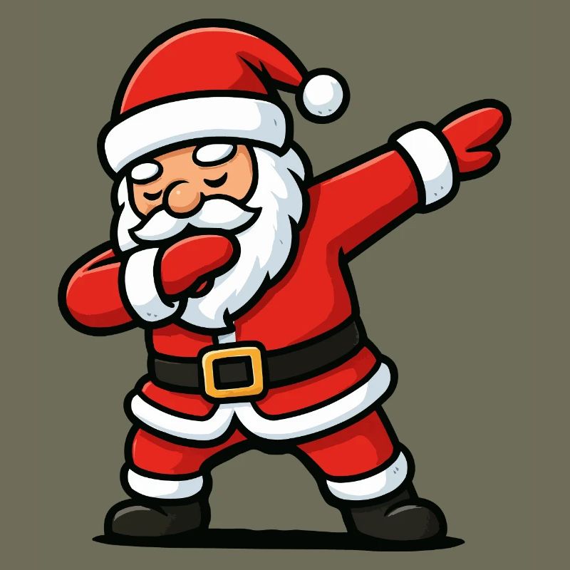 Santa Dab Tanzen Comic