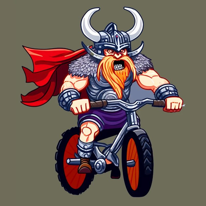 Viking on Motorcycle