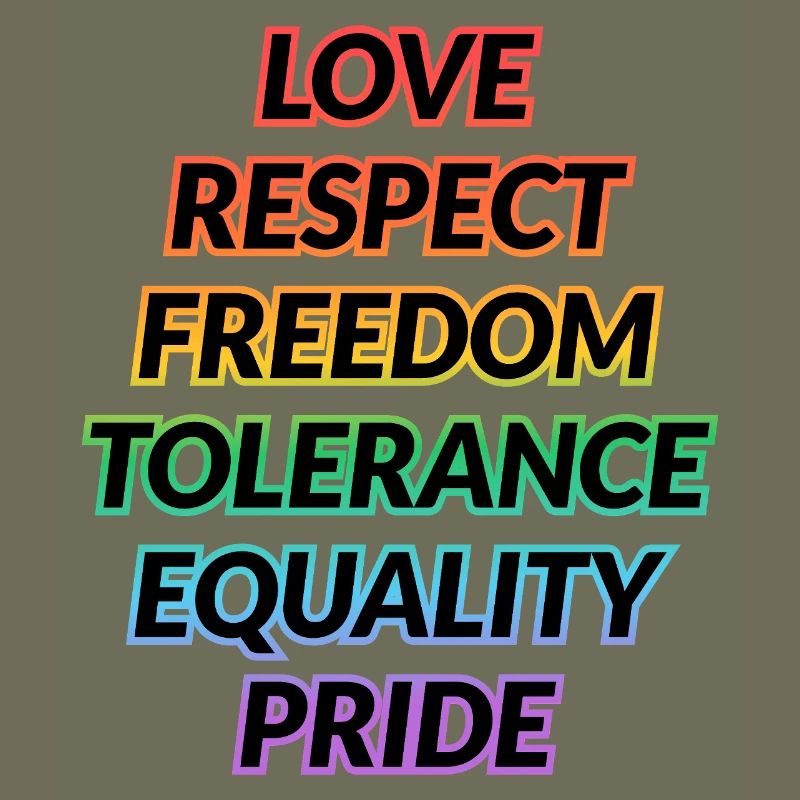 Pride Rainbow Values Tee