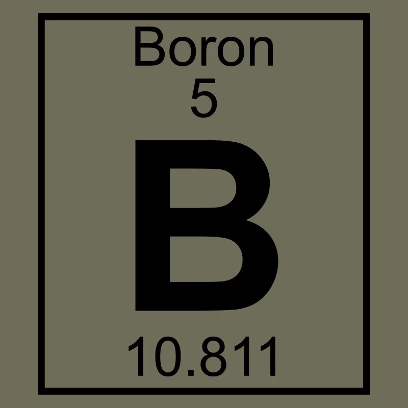 Periodic table element 5 - B (boron) - BIG