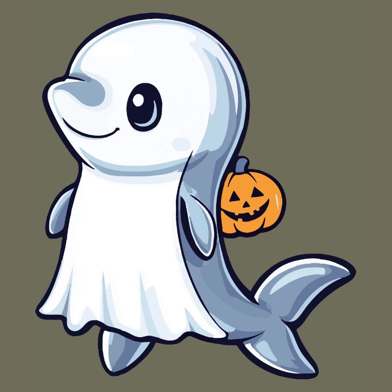 Delfin Halloween Comic Geist