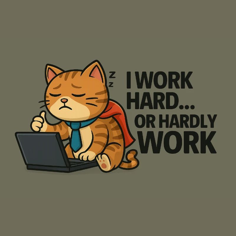 Procrastinateur de chat au travail