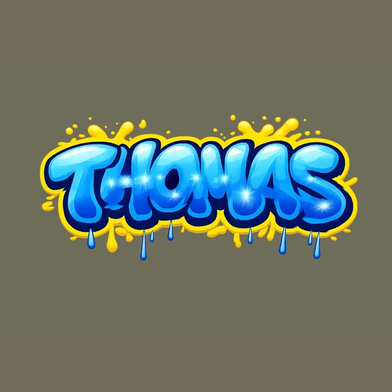 THOMAS GRAFFITI NAME FOR PERFECT GIFT PRINTABLE on
