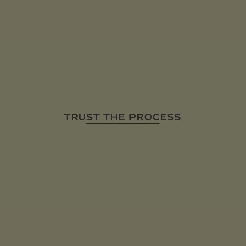Trust the Process Typografie Tee