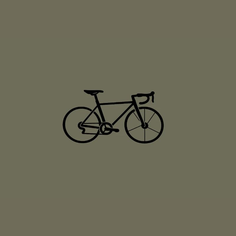 Bicycle Silhouette Line Design