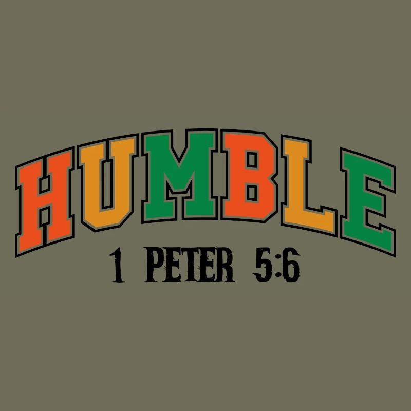 Humble Curved Rainbow Text