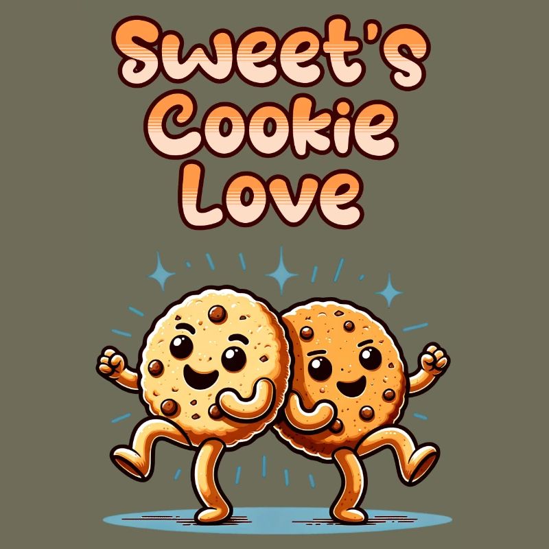 Biscuits mignons Biscuits sucrés Amour danser