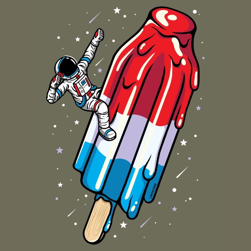 Astronaut Eis am Stiel Eiscreme - Sommer Amerikanisch
