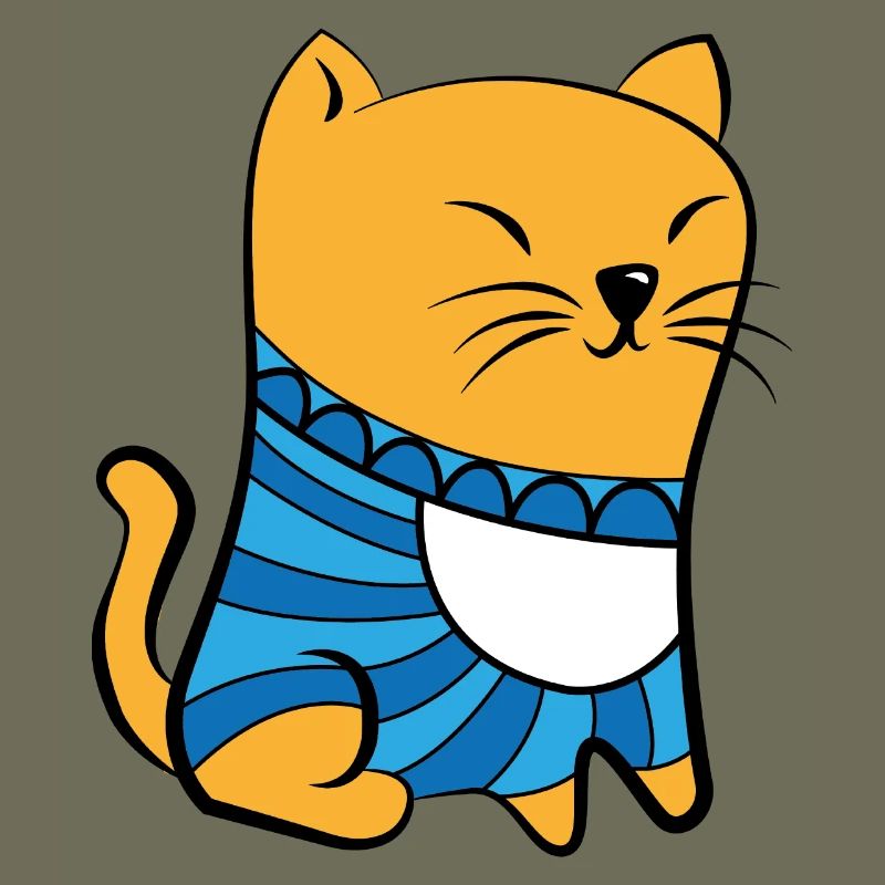 Katze mit Pullover