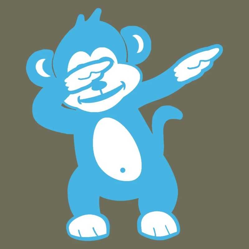Blue Monkey Maskottchen – Verspieltes Design