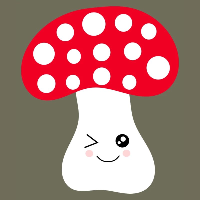 Kawaii, champignon, crapaud
