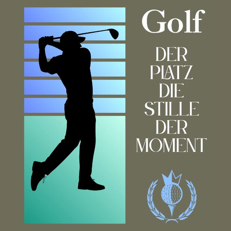 Silhouette de golf Le silence dans l’instant