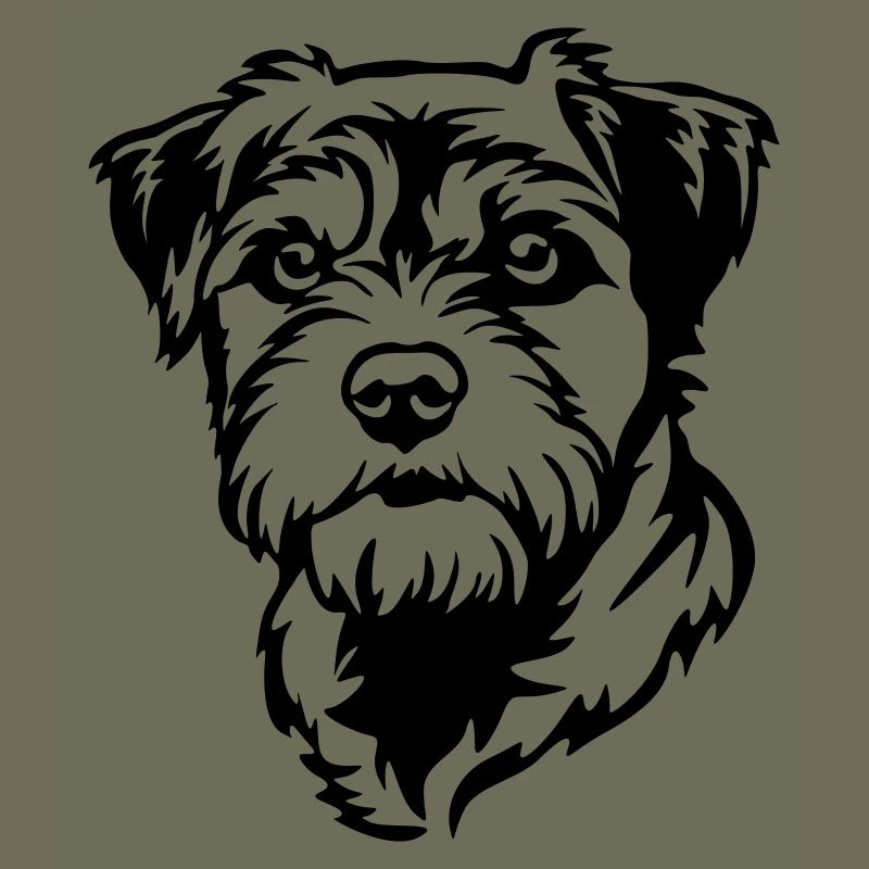 Tête de terrier de la frontière