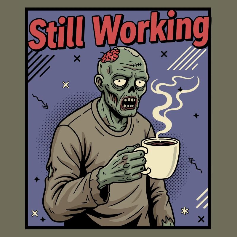 Still Working Zombie Kaffee
