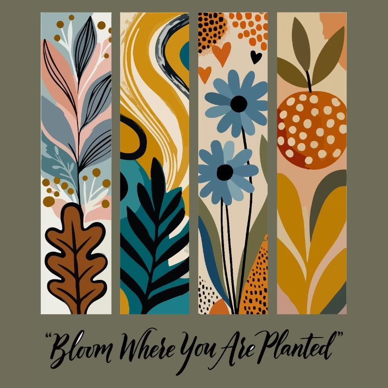 Blooming Botanical Panel Collage