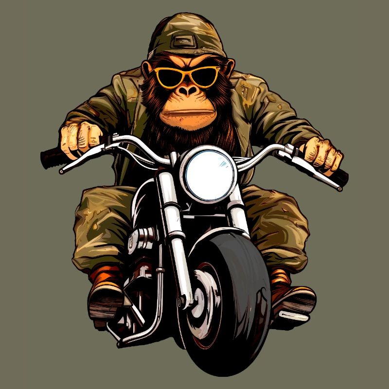 Singes motards