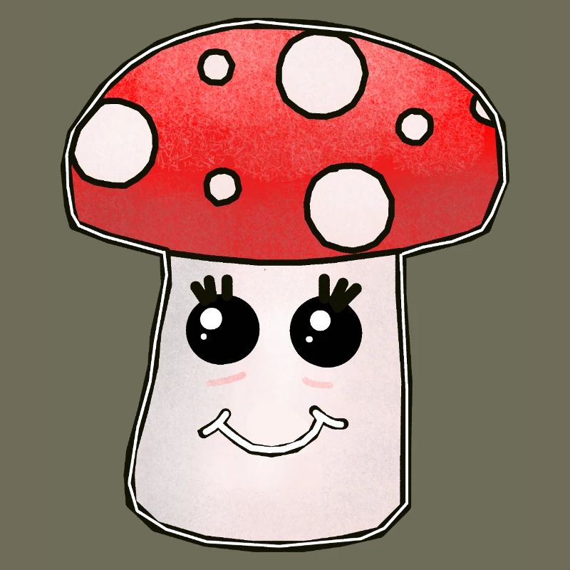 Kawaii Mushroom Toadstool Mushrooms