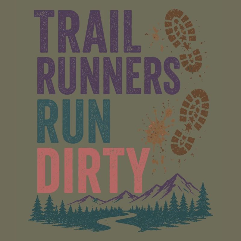 Trailrunner laufen schmutzig