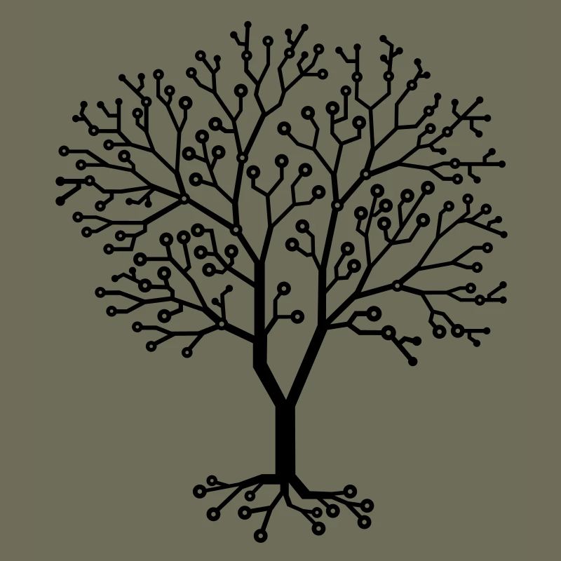 Computerplatinen - Baum aus Chips