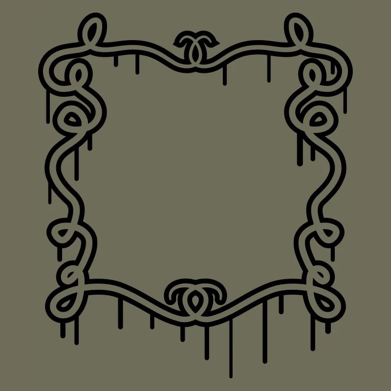 Artistic graffiti frame