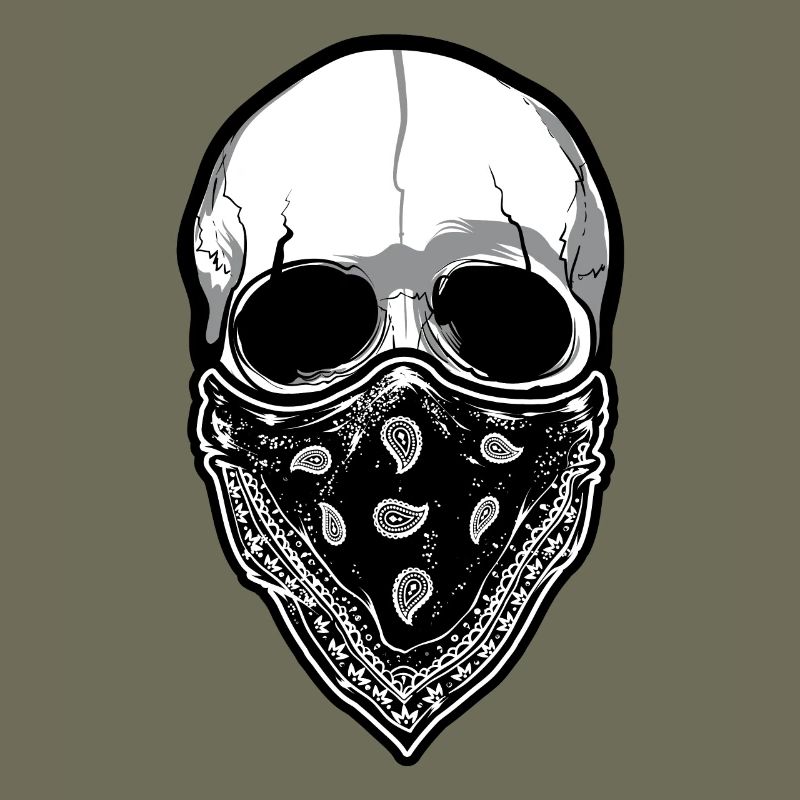 Skull with cloth