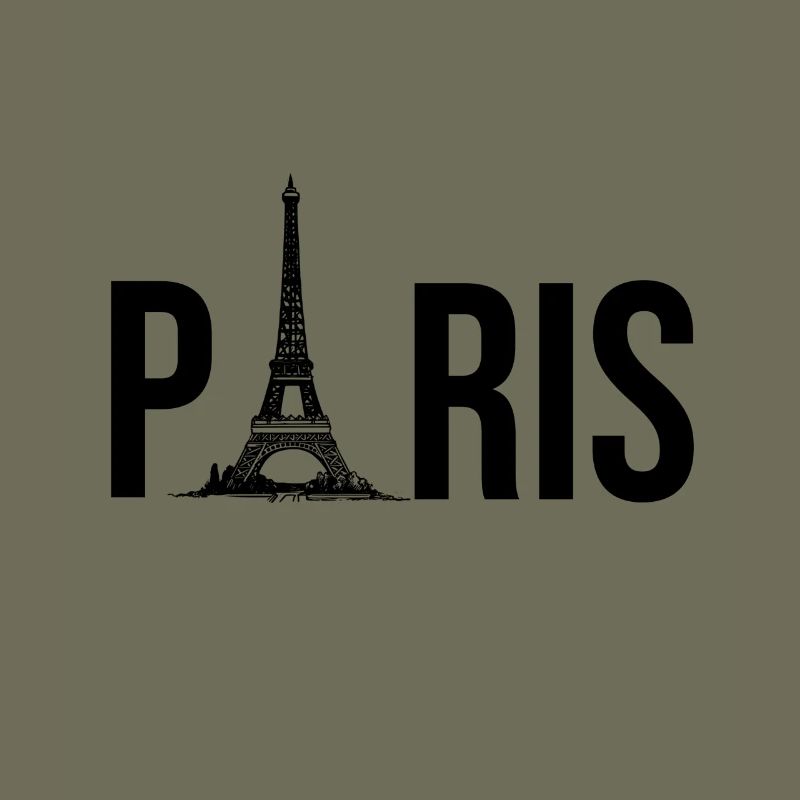 Paris – Typographie avec le charme de la tour Eiffel