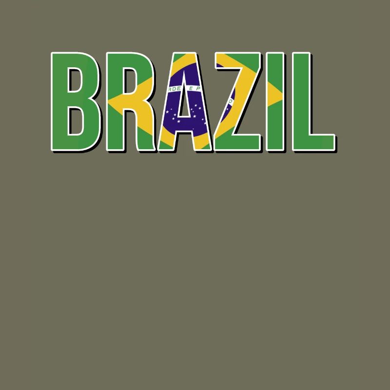 Typographie du drapeau brésilien
