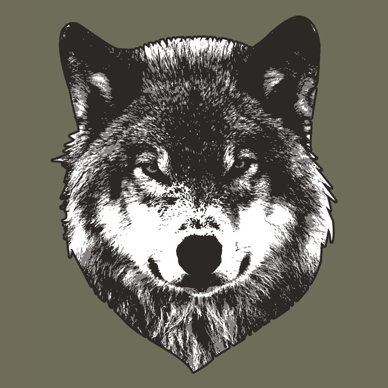 Visage de loup