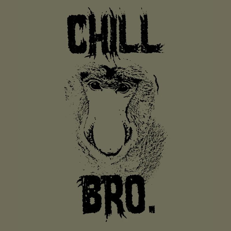 Chill Bro Nasenaffe Geschenk