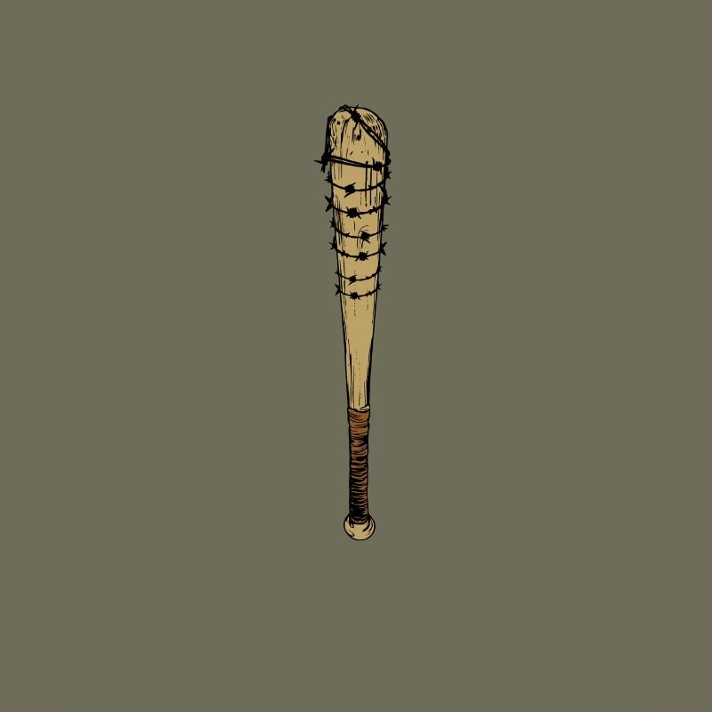 Baseball bat barbed wire