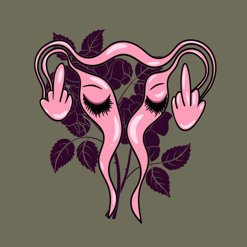 Mittelfinger Uterus Gebärmutter Pro-Choice