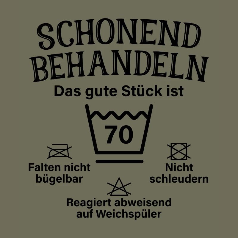 Schonend Behandeln Siebzig Geschenk 70. Geburtstag