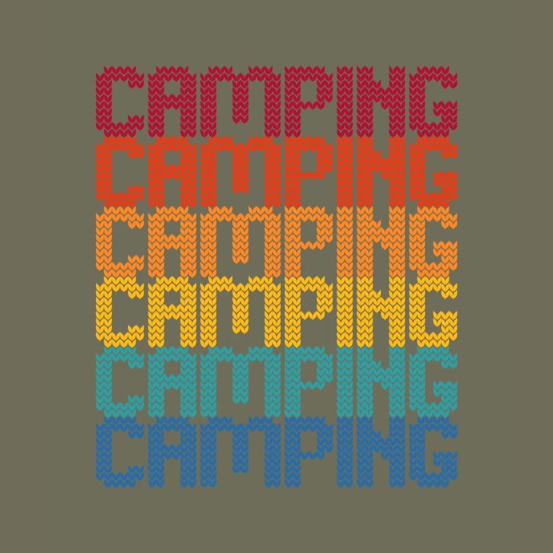 Camping Rainbow Block Font