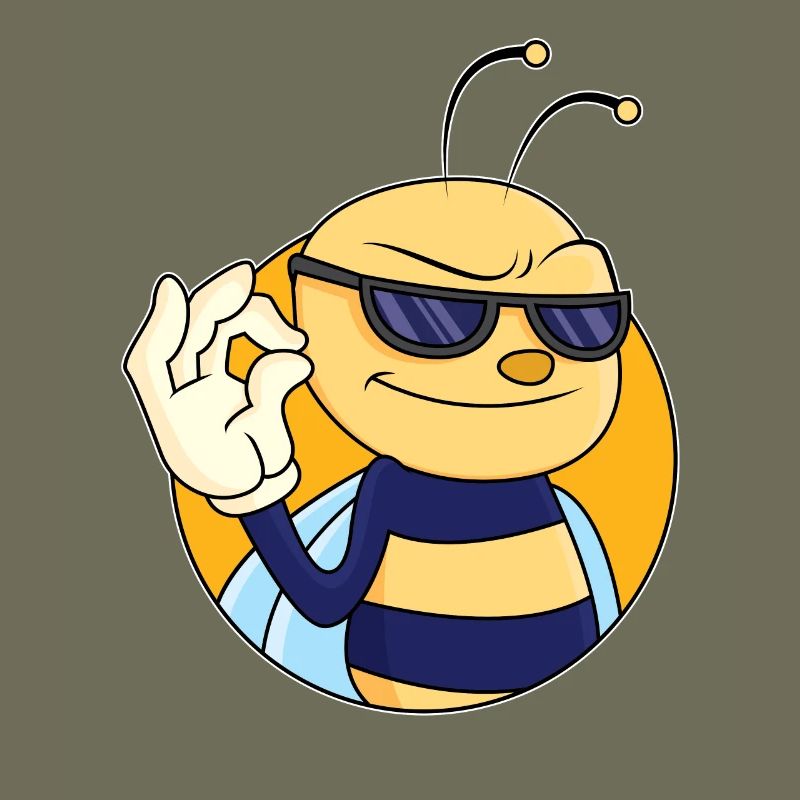 OK sign bee