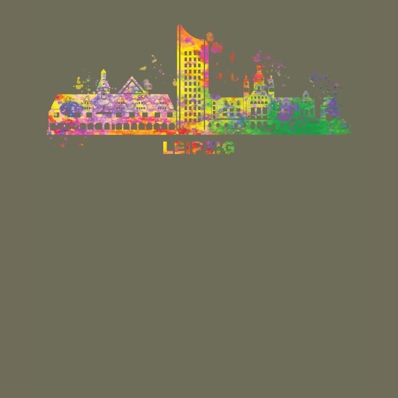 Leipzig Skyline Coloré Leipzig Uniriese