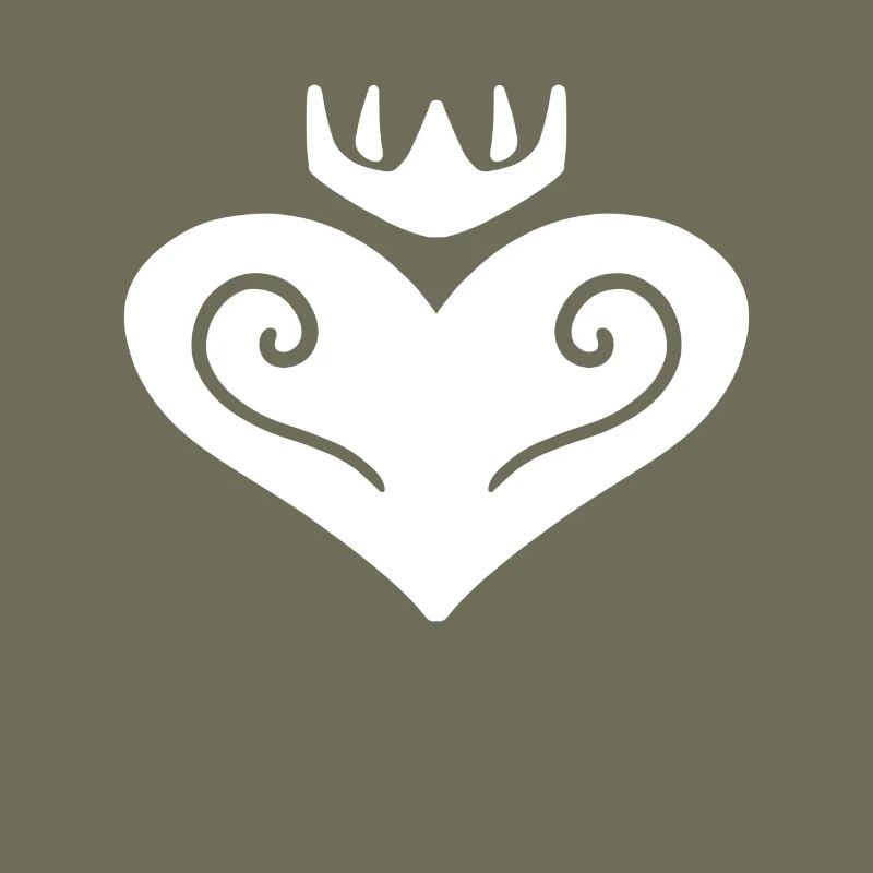 Heart Crown White