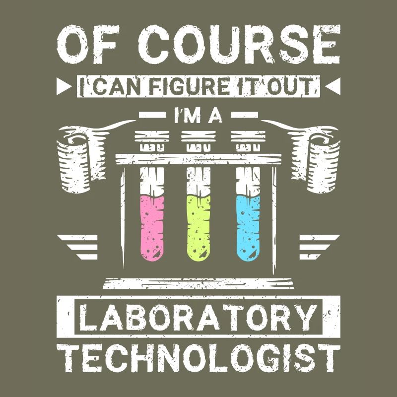 Funny laboratory technologist