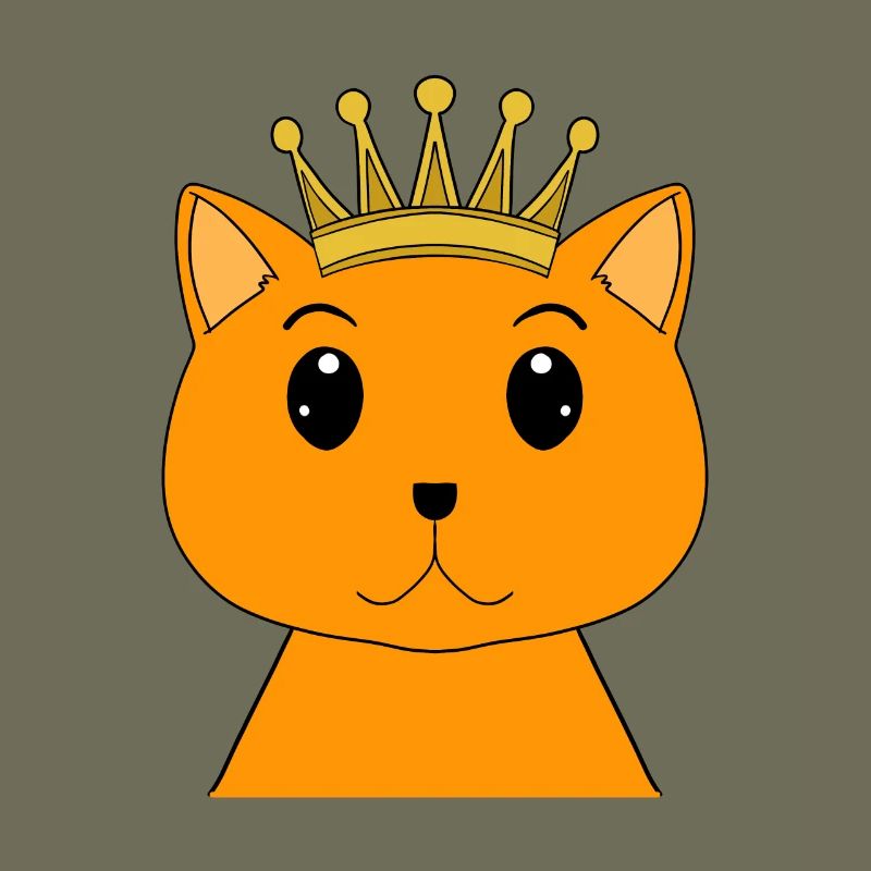 Cat with crown - Persian cat with crown