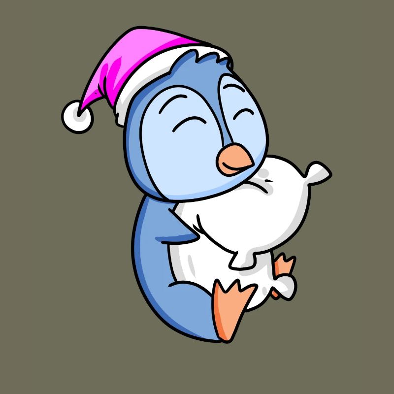 Pingouin avec oreiller