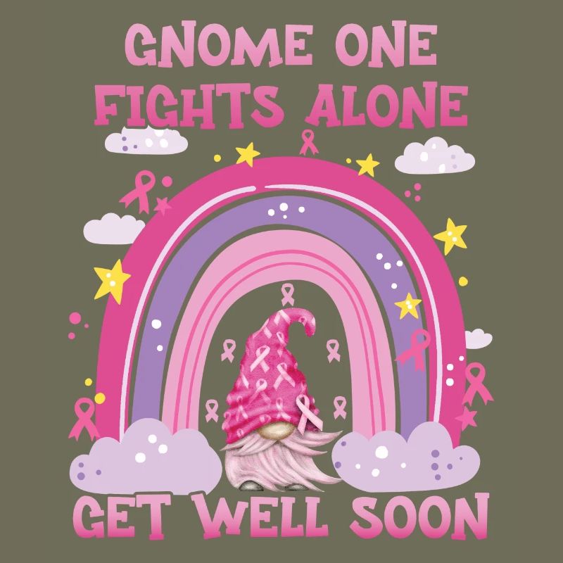 Gnome One Fights Alone Brustkrebs