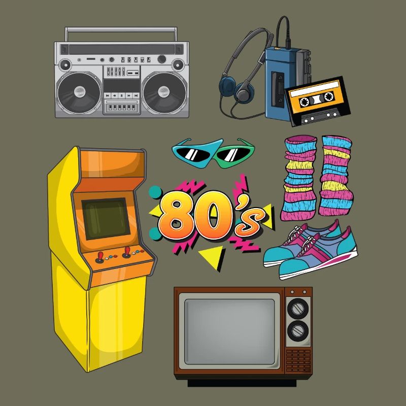 Retro Special 80s Objects 1980s