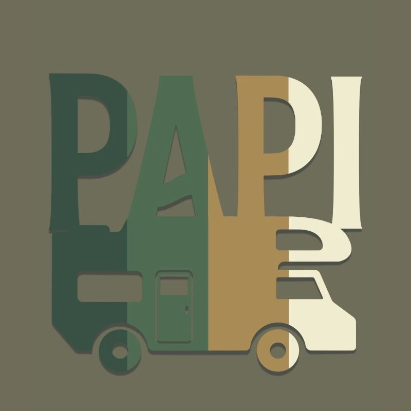 PAPI en Camping-car camouflage chasse et pêche