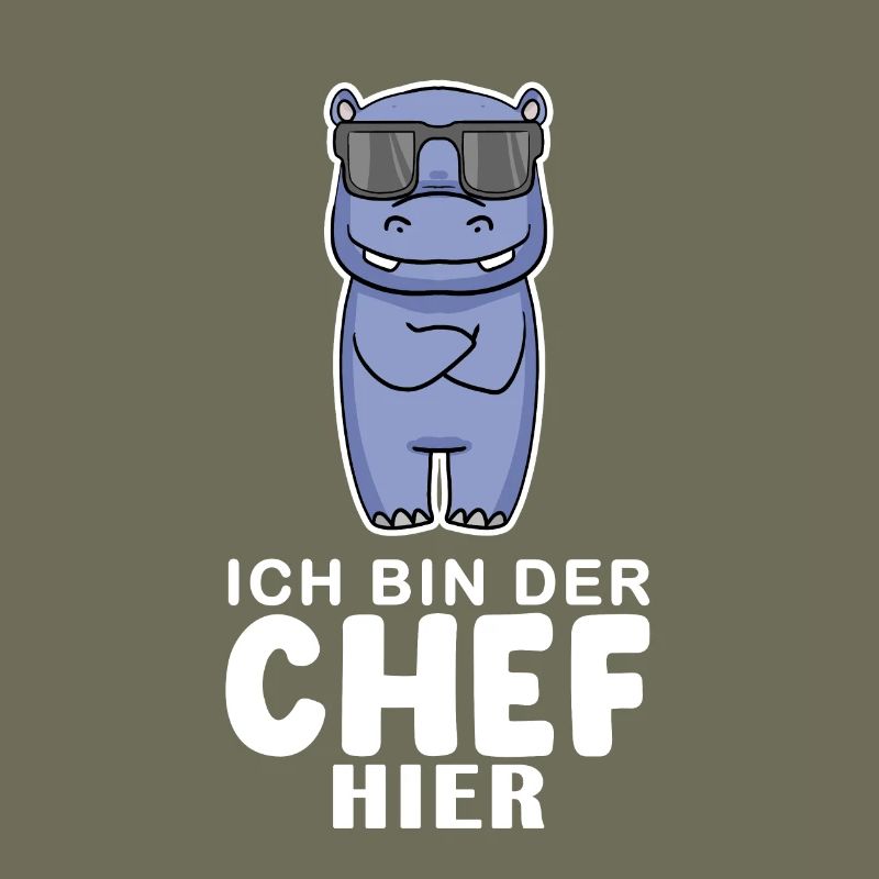 cooles Nilpferd Chef Spruch