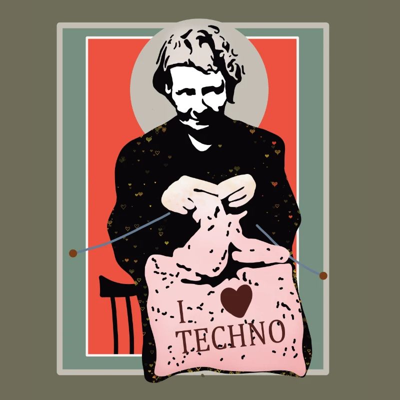 Techno Nähkunst Illustration
