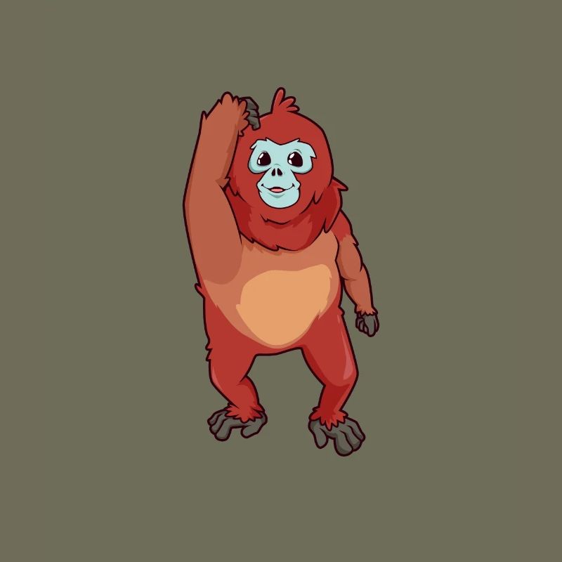 Kawaii snub-nosed monkey