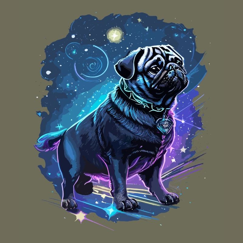 mythischer Mops Hund