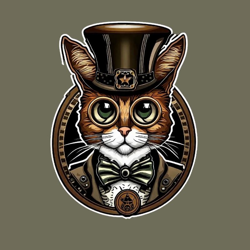 Steampunk Katze 02