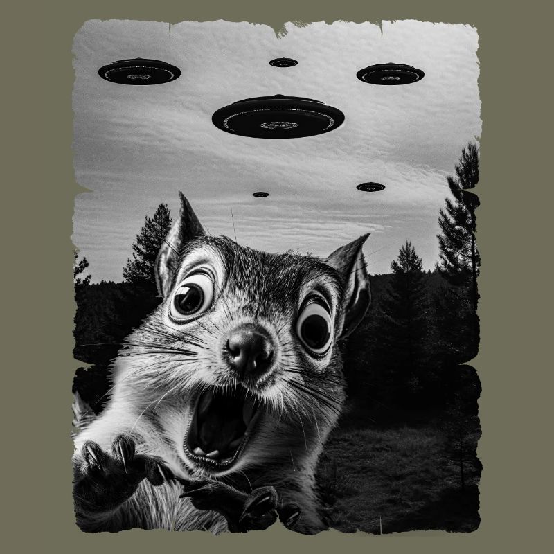 Eichhörnchen Auserirdisch Invasion Uap Weirdcore