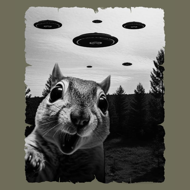 Écureuil Alien Invasion Uap Weirdcore
