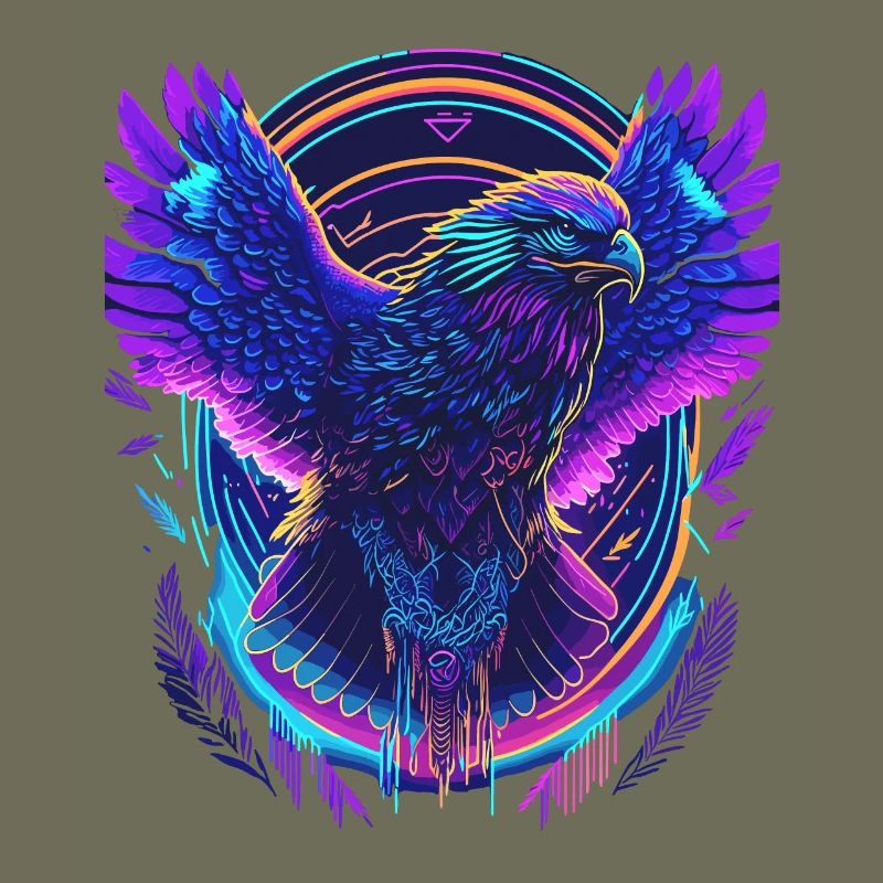 Aigle volant Synthwave